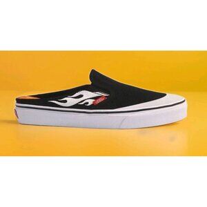 Vans Classic Slip-On Mule ASAP Worldwide Black Flame White M6/W7.5 NIB Vaulted